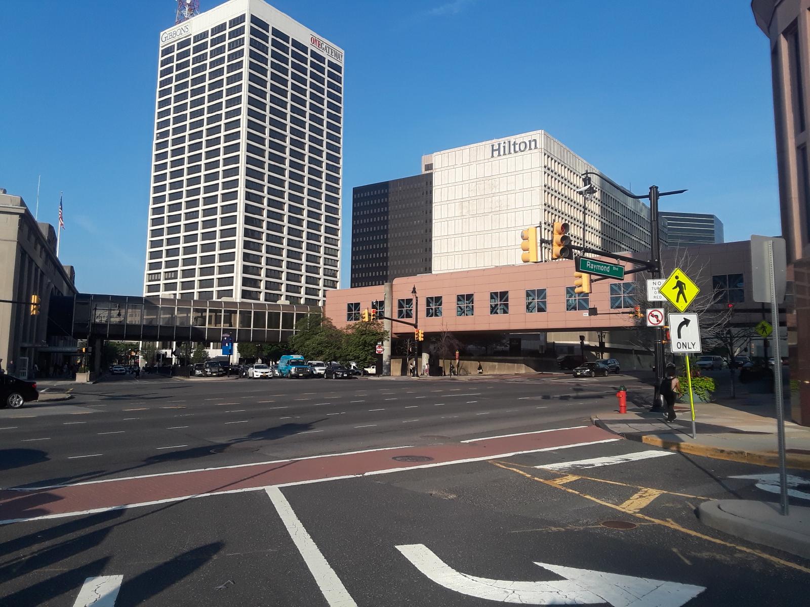 Raymond Blvd Penn Station Plaza View